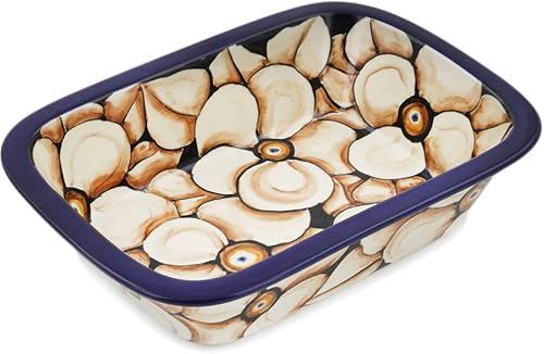 Miniatura 11 de Auténtica cerámica polaca rectangular Baker Signature UNIKAT en camachuelo en serbal diseño hecho a mano en Bolesławiec Polonia por Ceramika