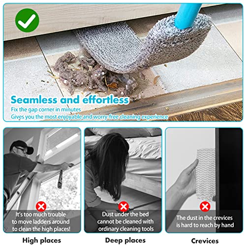 Retractable Gap Dust Cleaner,Extendable Skinny Flat Duster Gap Mop