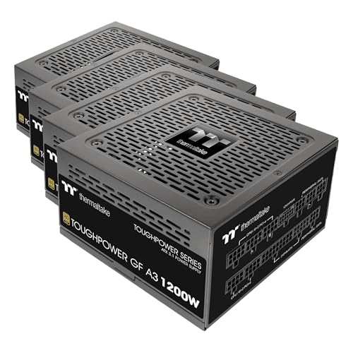Image of Thermaltake Toughpower GF A3 1200W,True 600W 12V-2x6 Connectors on PSU&NVIDIA RTX 50 Series,ATX 3.1 /PCI-E 5.1,80+ Gold,SLI /Crossfire Ready Power Supply,PS-TPD-1200FNFAGU-L,10 Year Warranty (Pack of 4)