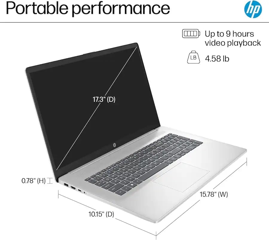 Laptop HP 17.3 pulgadas Ryzen 5 20GB RAM 512GB SSD FHD miniatura 5