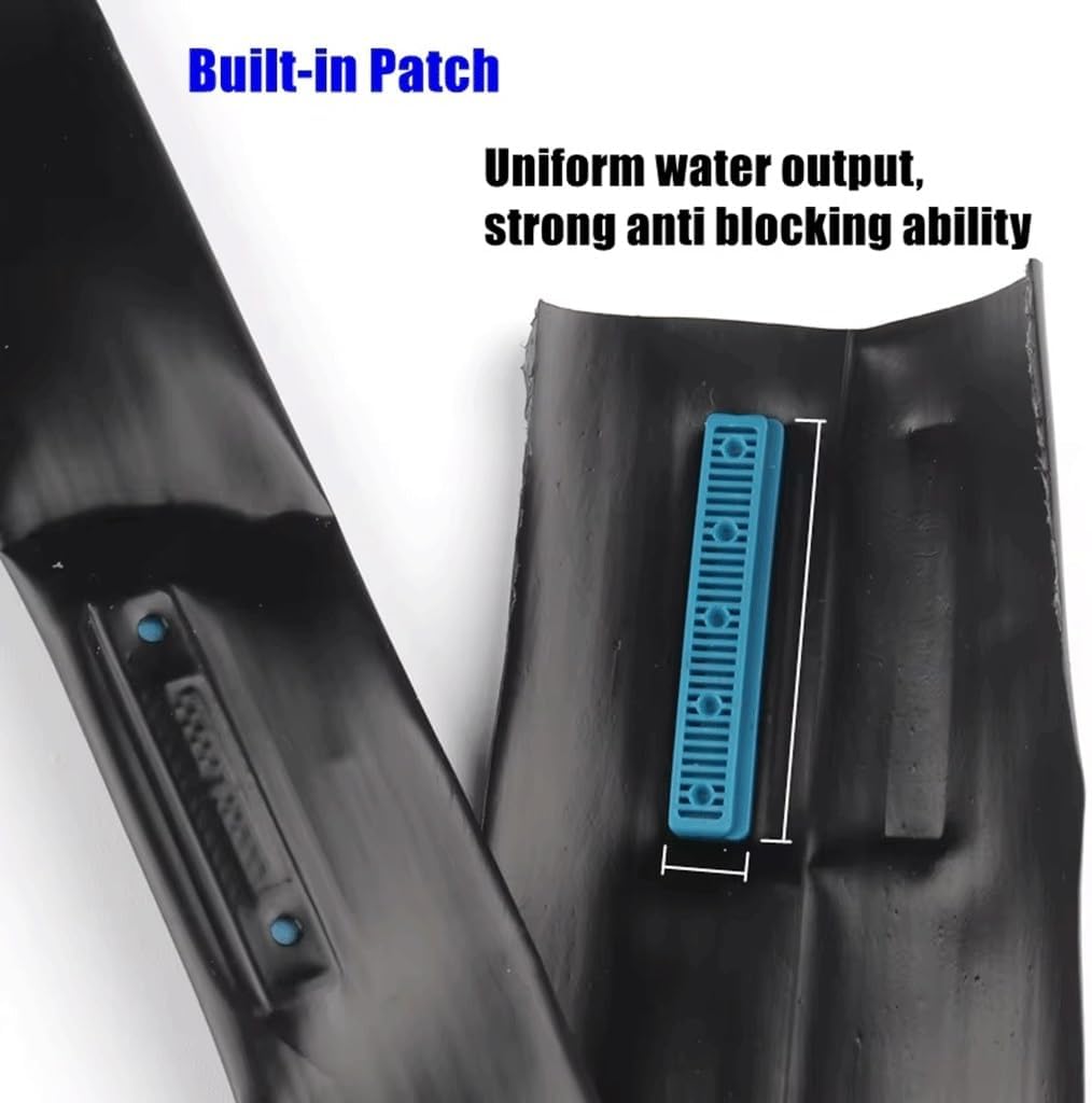 20M 16mm 0.2mm Thickness Drip Irrigation Tape Soaker, for Greenhouse Farm Watering Hose Patch Tape Hose(1Hole Space 20cm)