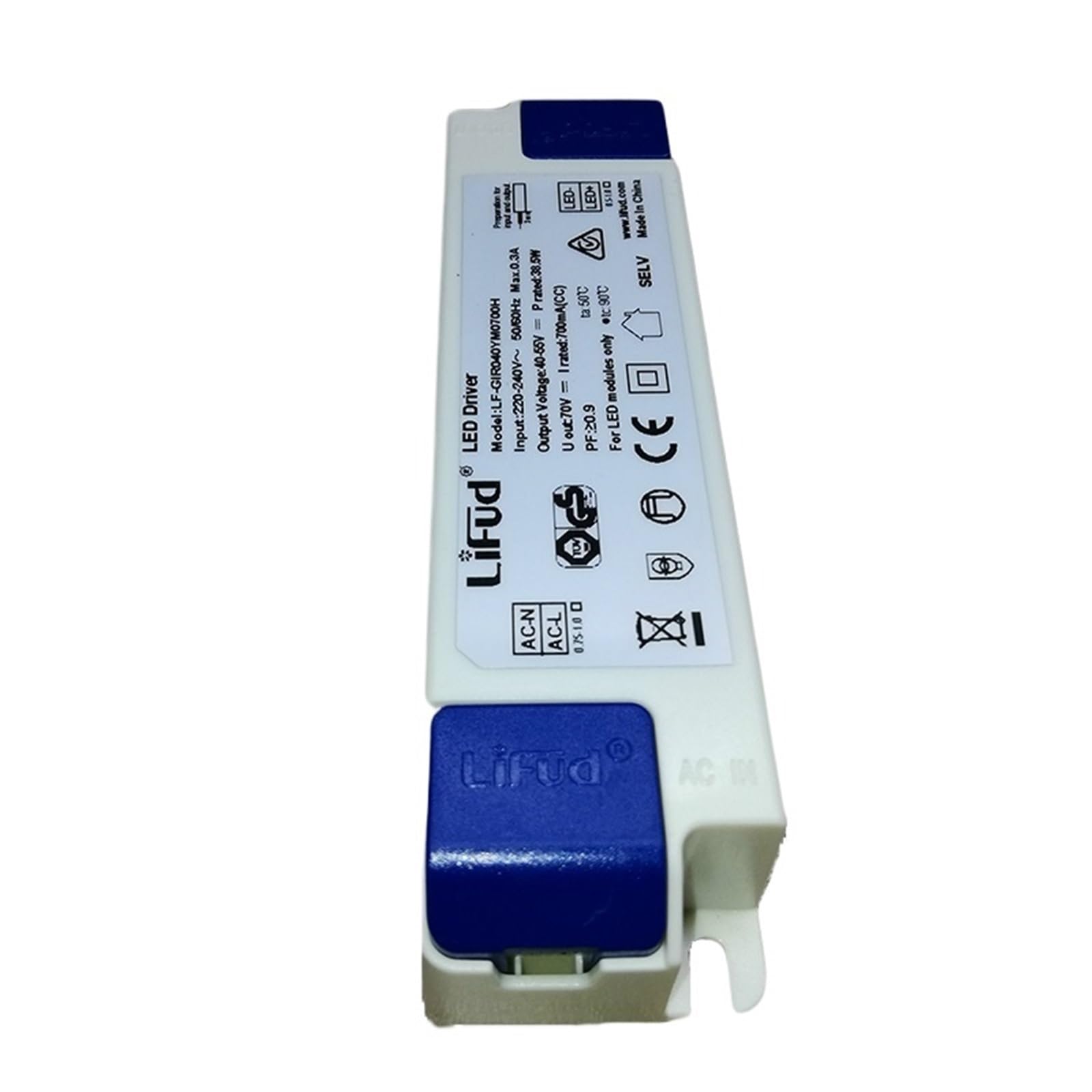 FCARUMIQP LED Driver 36W 850mA DC 25-42V AC220-240V LF-GIR040YM0850H Panel for Class II Luminaire