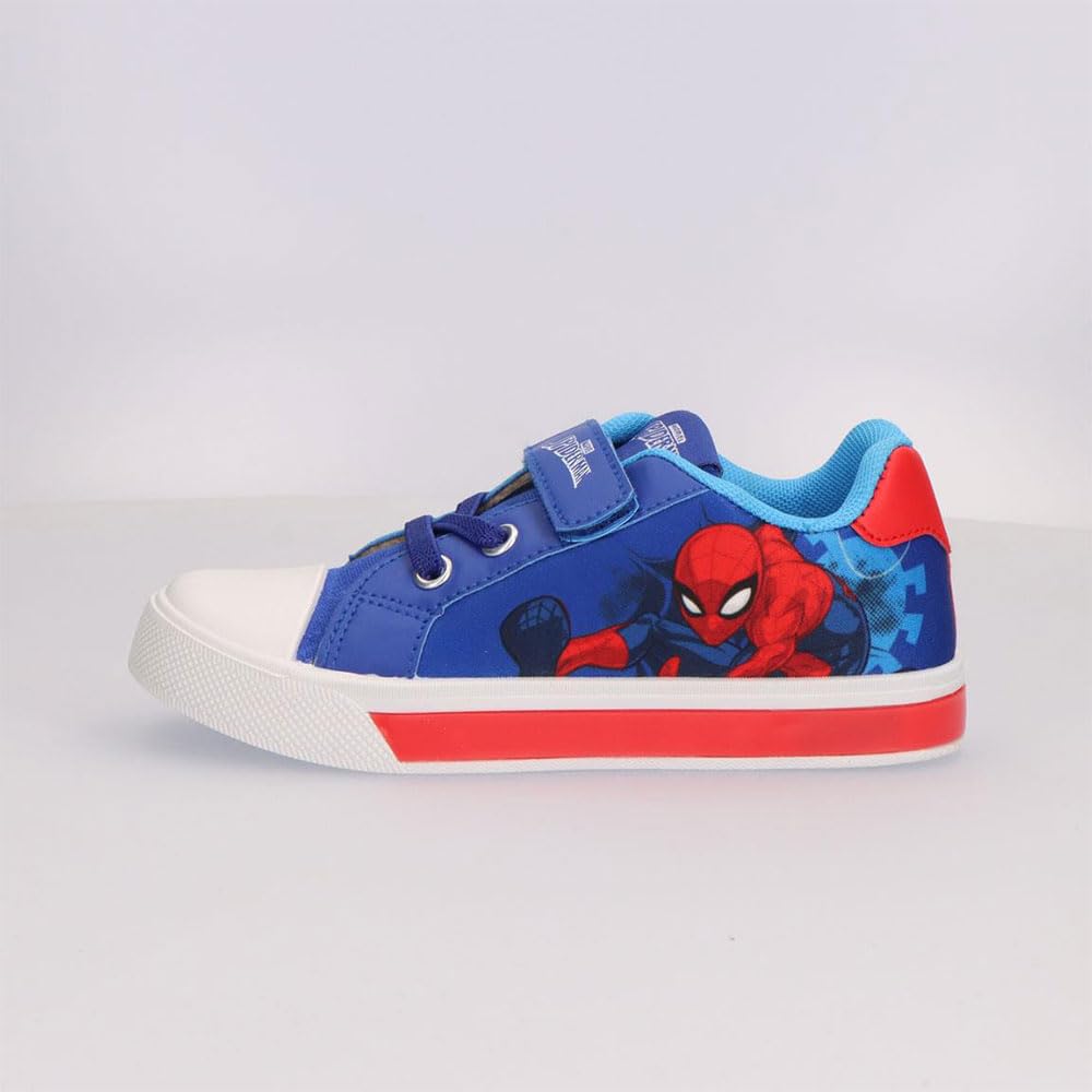 CERDÁ Life's Little Moments Unisex Kinder Zapatillas Con Luces Spiderman Loneta Infantil – Zapatillas Con Luces Suela PVC para Niño Y Niña, Ligeras Y CómodasSneaker