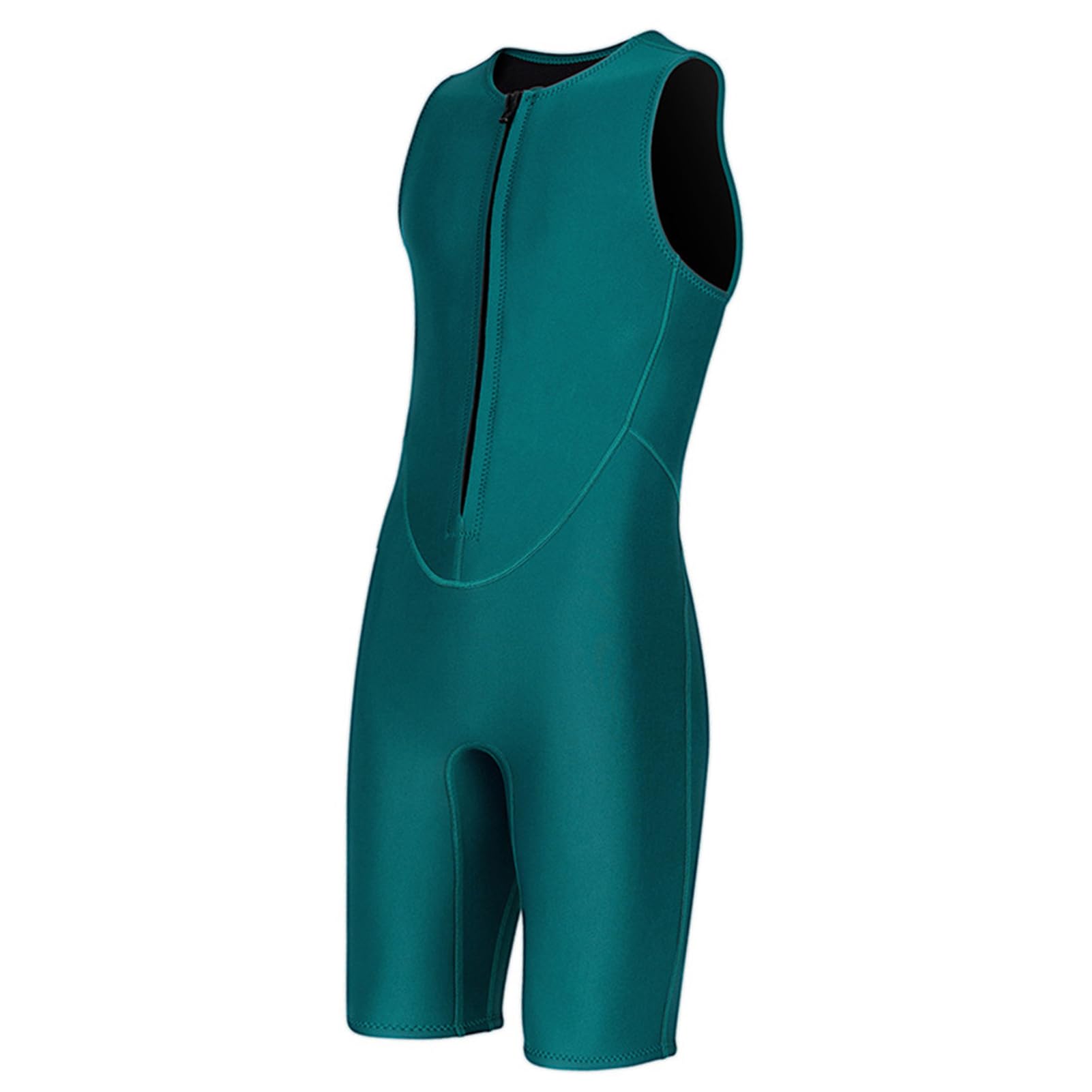 Dilwe Traje de Neopreno sin Mangas de 2 Mm para Mujer, Traje de Buceo con Cremallera Frontal de Neopreno Elástico, con Aislamiento Térmico para Snorkel, Surf, Natación, Deportes