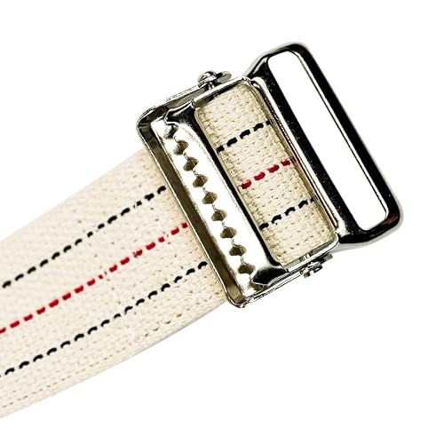 60 Inch Cotton Gait Belt with Metal Buckle – Medical Transfer Belt for Patient Walking, Standing & Mobility Aid for Elderly Care, Nurses & Caregivers (Original, 60Inch) - Thumbnail 7
