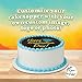 Custom Edible Prints on Cake: Create Your Special Event with Custom Edible Image Toppers - Upload Photos for Unique, Stylish Designs on Rectangular, Round Cakes Designs - 7.5
