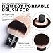 25 pcs Makeup Brush Set Holder Black Professional Kabuki Powder Concealers Eye shadows Blush Eyeliner Eyebrow Contour Eye blending Brushes (25pcs brush with holder)