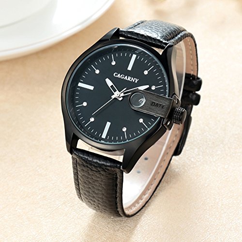 Montre quartz homme LULI étanche à cadran unique, le cadeau idéal en cuir rouge