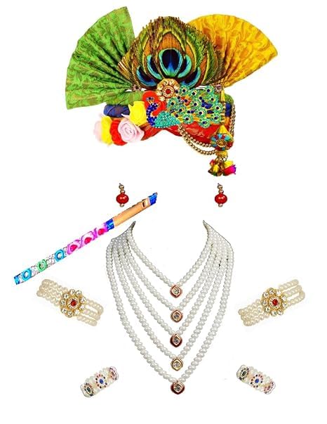 blu vapour Satin Krishna Dress For Kids, Krishna Dress For Baby Boy, Kanha Dress For Kids, Krishna Costume For Baby Boy,Krishna Costume For Janmashtami, Pagri, 16 Inches -20 Inches.-picture-19
