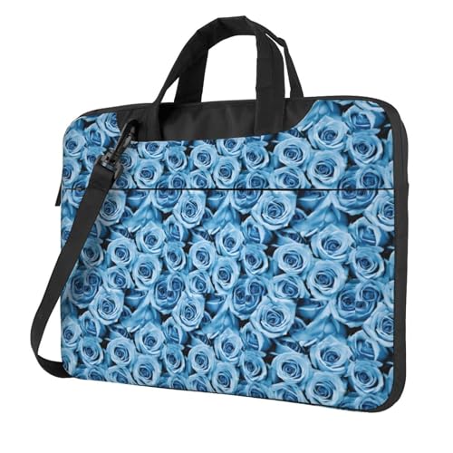 Sacoche bandoulière ordinateur portable anti-chocs motif rose turquoise