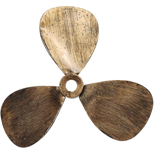 Everydecor Metal Nautical Ship Propeller - Vintage Wall Decor for Home Interior - Mix of Gold, Bronze, and Brown styles - Outstanding Piece of Art