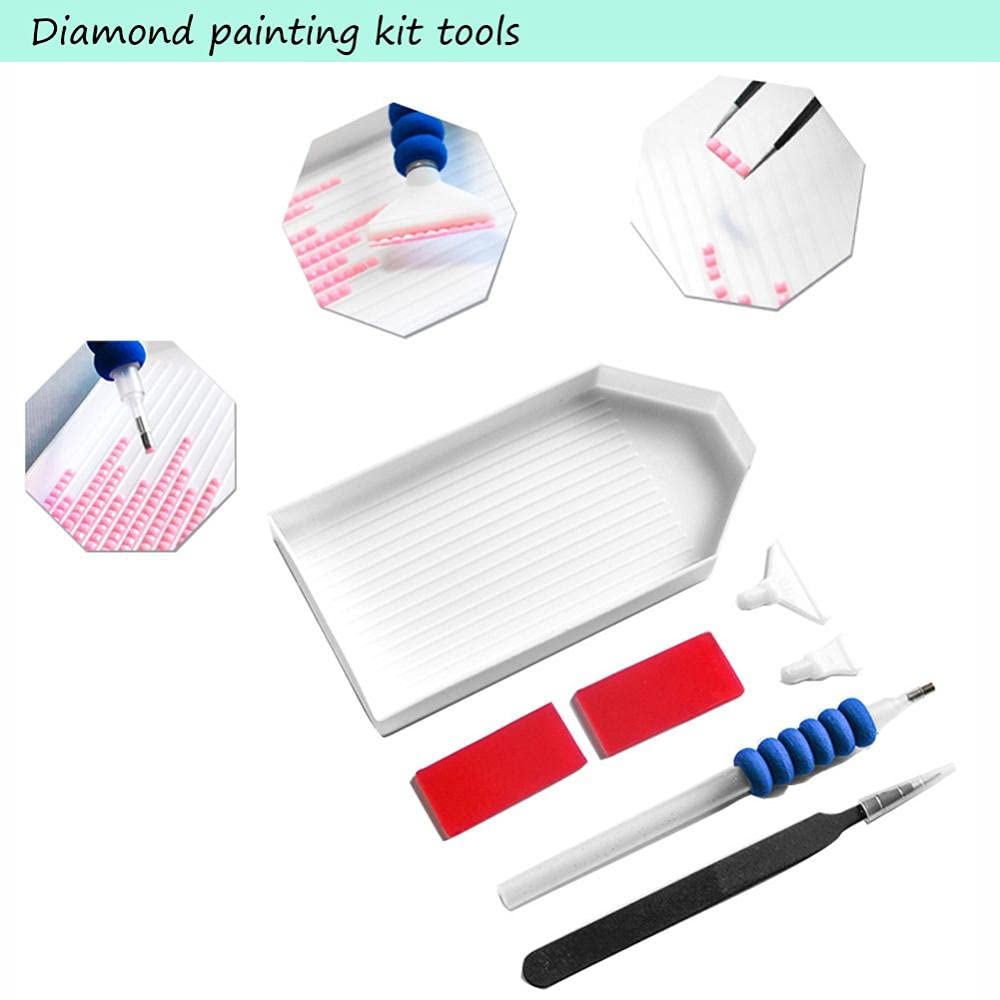 Kit Peinture Diamant 5D Parapluie De Pluie - Broderie Strass Complète 25x30cm Décoration Murale