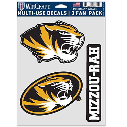 Autocollants multi-usage Mizzou : affichez vos Tigers sans abîmer vos supports