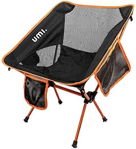 Amazon Brand-Umi Folding Camping Chair Lightweight Portable Chairs Compact Ultralight Backpacking Camp Chairs with Carry Bag for Outdoor Beach Hiking Fishing Picnic etc