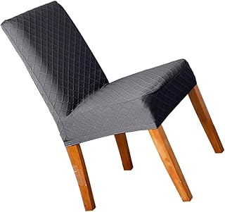 VOSAREA Capa Protetora De Cadeira Cinza Escuro Capa De Assento Para Cadeira De Casa Capa De Cadeira Capa De Cadeira Elástica Toalha De Mesa Banqueta Capa De Cadeira De Jantar Capa De