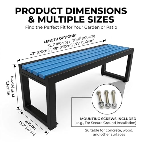 Banquette deux places résistante aux intempéries pour petits espaces - 2