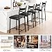 IDEALHOUSE 26 Inch Bar Stools Set of 4, Upholstered Bar Chairs with Back, Thick Cushion, Counter Height Barstools for Kitchen Island Apartment Counter Bar (4)