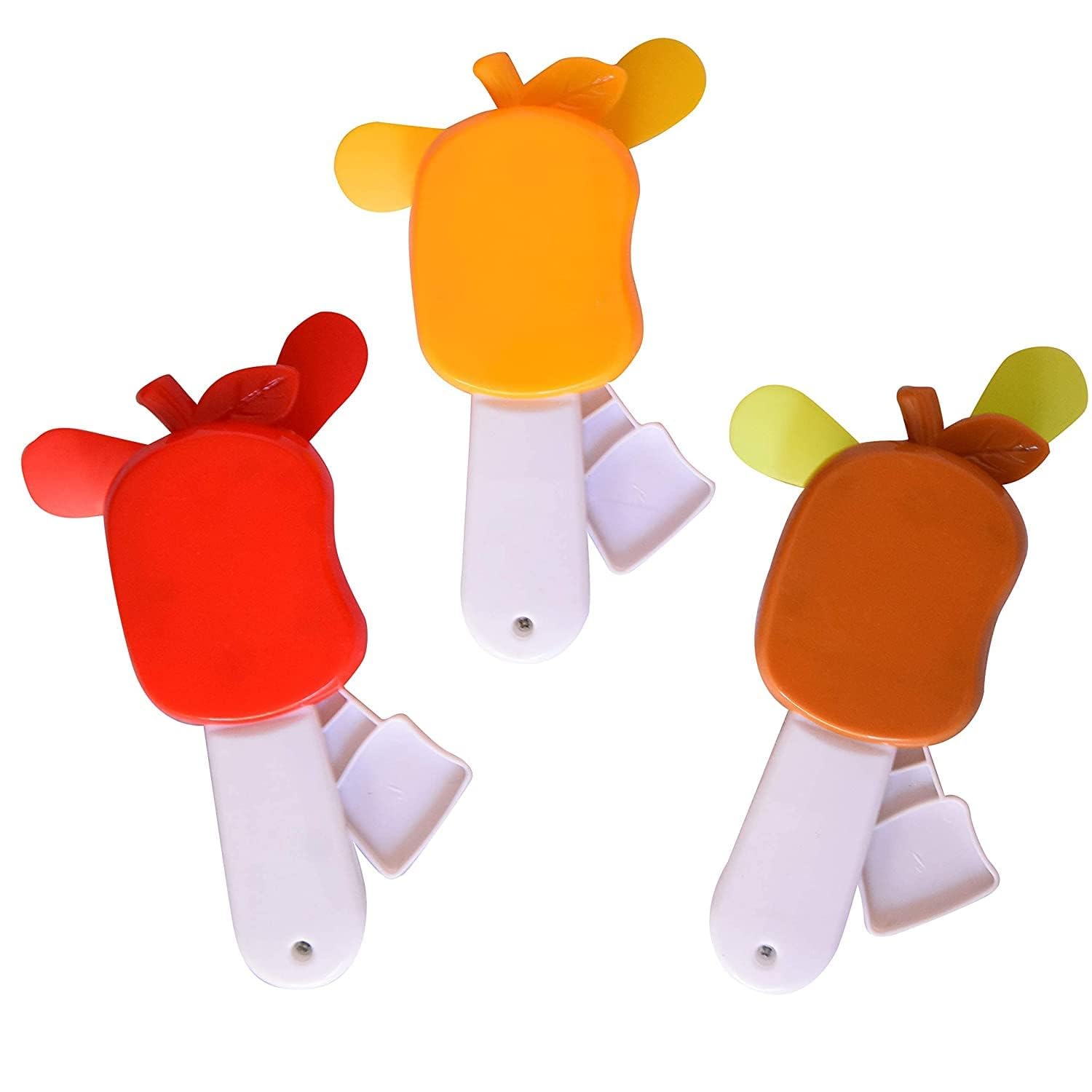 URBAN TOYS Hand Pressure Mini Fan Fruit Shape Cute Squeeze Toys (Colour May Vary)(Pack of 1)