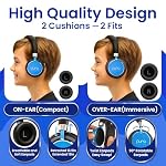 Puro Sound Labs - Kids Headphones, Volume-Limiting 85dB, BT2200 Plus, Blue - Image 5