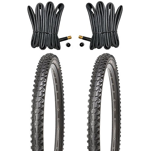 Resul-Kujo MTB Reifen Set 26x1.95 inkl. Schläuche mit Autoventilen,...