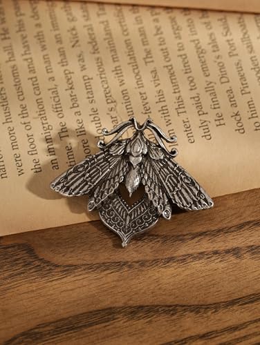 Image of HAQUIL Vintage Butterfly Moth Pins Gothic Hawkmoth Brooch