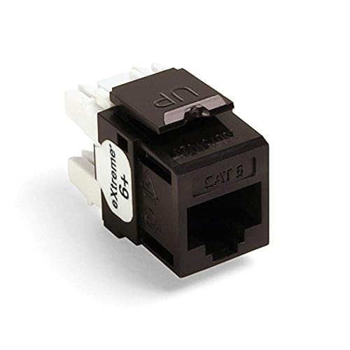 Miniatura 2 de Leviton 61110-BR6 eXtreme 6+ QuickPort Connector, CAT 6, rojo, paquete de 25