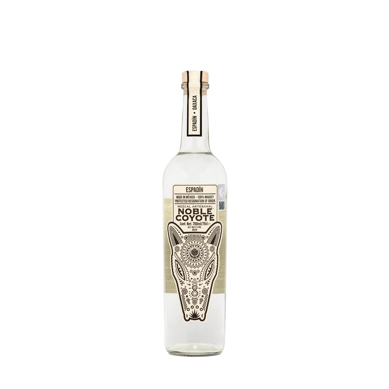 Noble Coyote Mezcal Artesanal - Espadín - 70cl - 43% abv - Agavenreifung: 7-10 Jahre in México