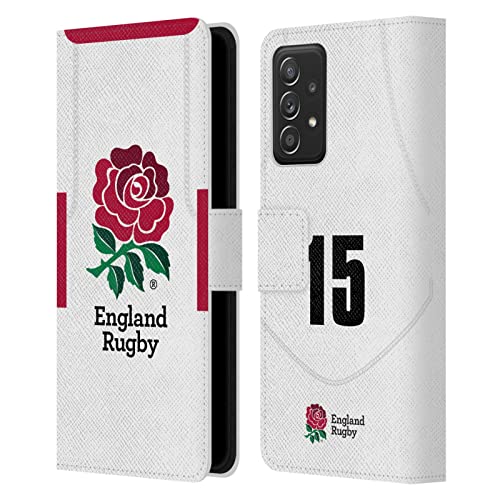 Housse Portefeuille Angleterre Rugby Maillot 15 pour Samsung Galaxy A53 5G