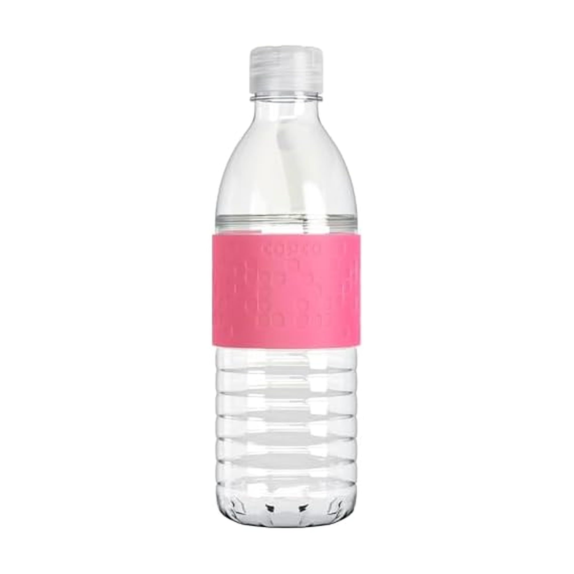 CopcoHydra 16.9 oz Water Bottle with Leak-Proof Lid - Tritan Reusable with Textured Grip Sleeve - BPA-Free, Shatter-Resistant, Dishwasher Safe for Travel, Gym, Work, Outdoors (Pink)