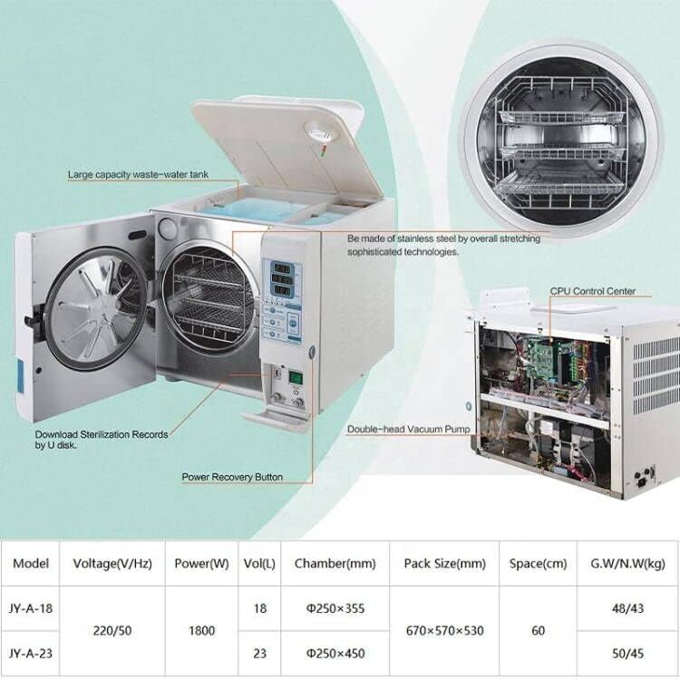 Autoclave internal components diagram