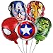 Superhelden Geburtstag Luftballons für Kinder 5 Stück Tomicy Marvel Avengers Partydekorationen Geburtstagsdeko Themenparty, Kinder aluminiumfolie Ballon Partei liefert