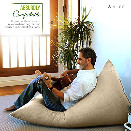 Aiire XXL Sitzsack Erwachsene Bezug - Riesen Sitzsäcke Flauschig ohne Füllung - Modern Bodenkissen Grob, Bodenstuhl Boho… – Bild 5