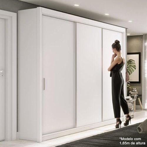 Guarda Roupa Casal 3 Portas 4 Gavetas 188,5cm Viena Yescasa Branco