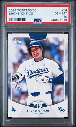 Graded Psa Gem Mint 10 Shohei Ohtani #34 Baseball Card