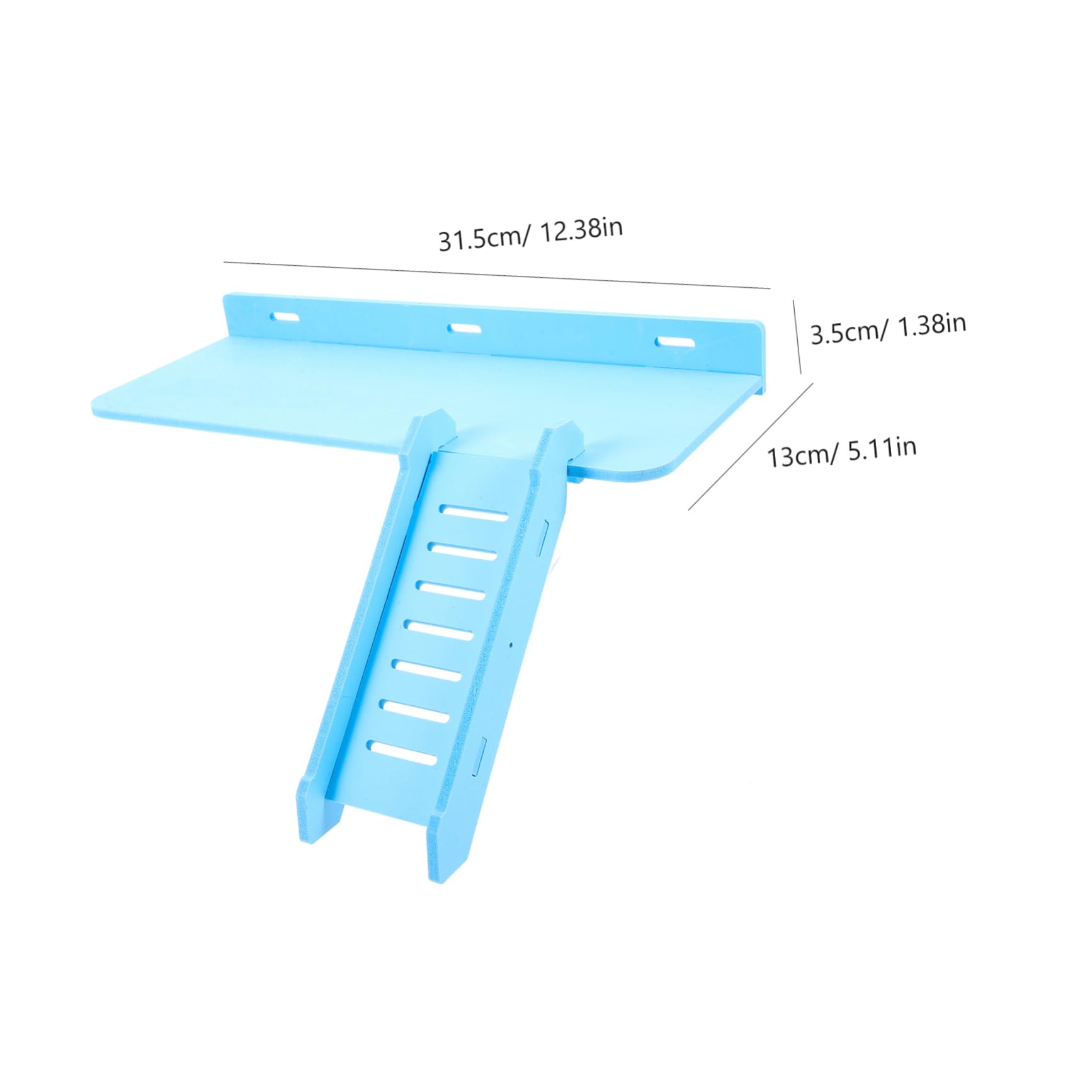 FONDOTIN Hamster Platform with Ladder Durable Pet Climbing for Cage Fun Exercise Playground Decoration for Hamsters and Other Animals