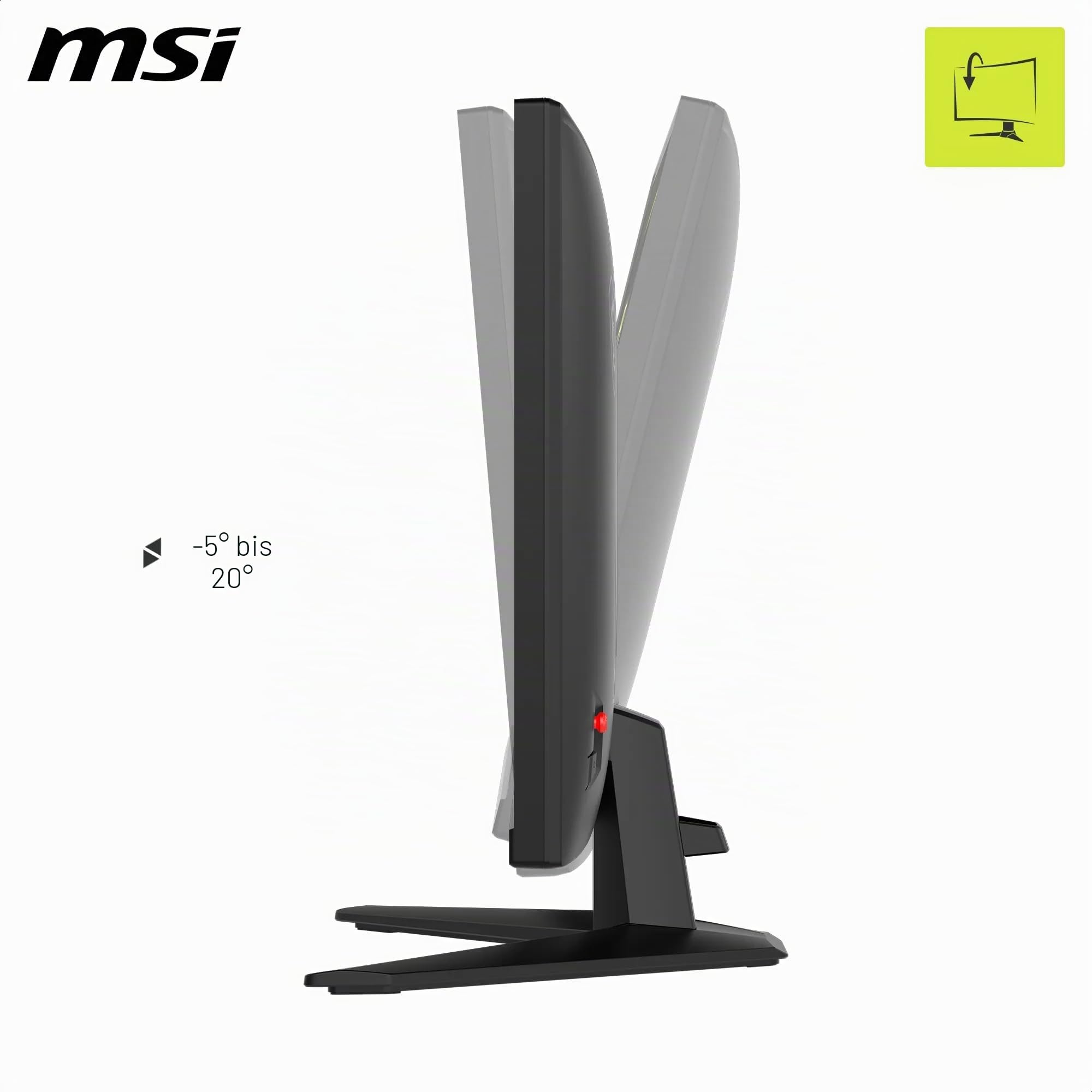 MSI MAG 272F X24 Gaming Monitor 27 Zoll FHD – Rapid IPS 1920 x 1080, 240 Hz / 0,5 ms, HDR Ready, Eye Care, AI Vision HDMI 2.0b, P 1.2a, randloses Design, VESA-kompatibel, Schwarz