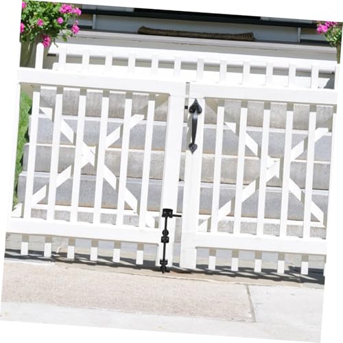 Tige de verrouillage noir pour porte bois et fixation de portail - 7