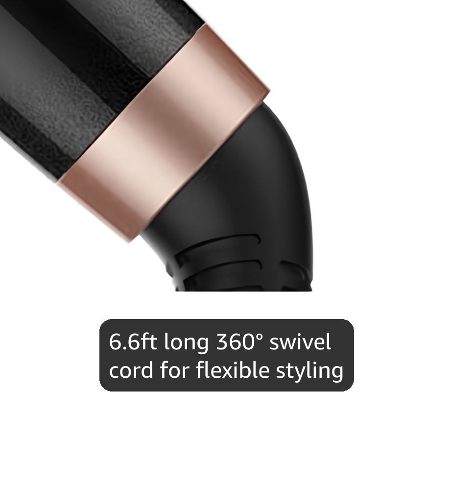 1 1/2 inch Extra Long Barrel Curling Iron, 1.5 Inch Large Barrel for Long Hair Ceramic Tourmaline