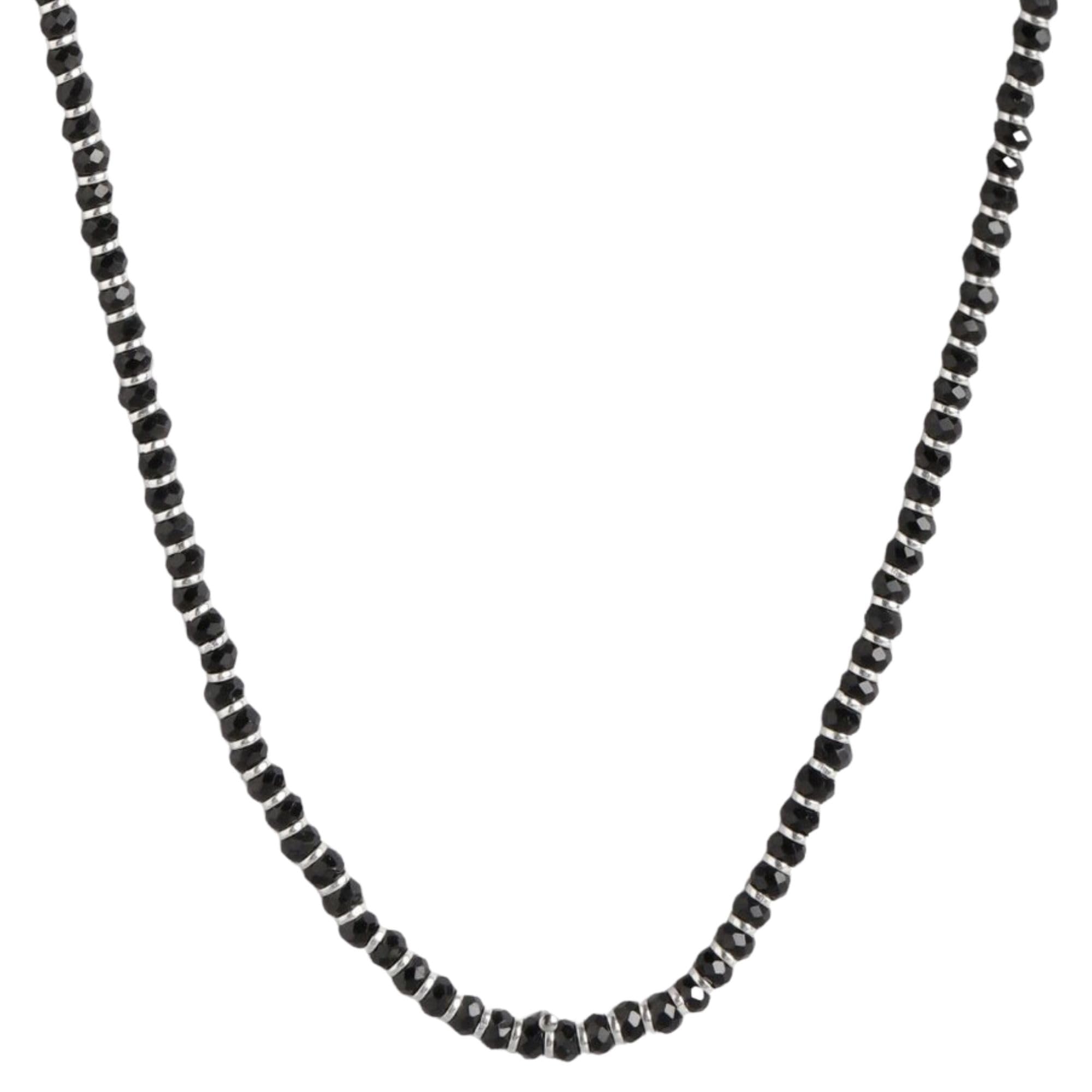 ZAVYA 925 Sterling Silver Rhodium Plated Black Beaded Chain | Gift for Women & Girls | With Certificate of Authenticity and 925 Hallmark (B0BJ722ZC7) Amazon Price History, Amazon Price Tracker