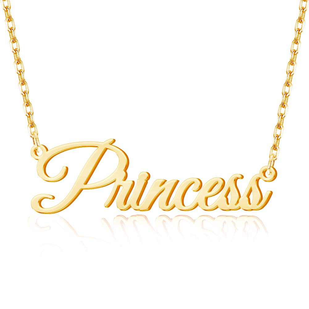 Novgarden Name Necklace Personalized, Sterling Silver Custom Nameplate Necklace with Birthstone Dainty Gift for Woman