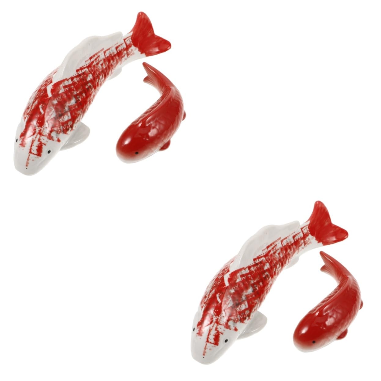 BESPORTBLE 4 Piezas Adorno De Dorado De Cerámica Estatuilla Decorativa De Pescado Estatuilla De Peces De Acuario Pecera Peces Flotantes Adorno De Peces De Acuario Peces Falsos De Acuario