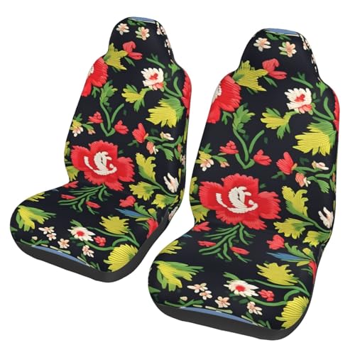 Housses de siège de voiture universelles au design imprimé rose ukrainien de prestige