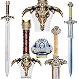 Handmade Conan Atlantean Sword 1095 Carbon Steel Brass Fittings, Brown with Leather Sheath Viking sword - dark- conan sword real viking