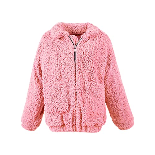 Veste polaire femme grand format : manteau d'hiver chaud et flou en fausse peau de mouton