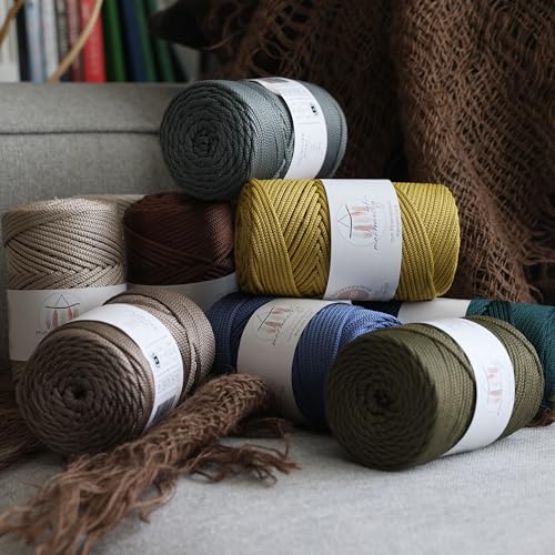 Cordon en polyester macramé 3mm x 120m Makromecity pour sacs et tapis