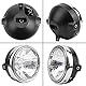 AHL Motorrad scheinwerfer, Universal Scheinwerfer Hauptscheinwerfer Schwarz Metall Kit Kompatibel mit SUZUKI GSX1400 / SV650 / SV1000 BANDIT GSF650 / GSF 1200 / GSF 1250