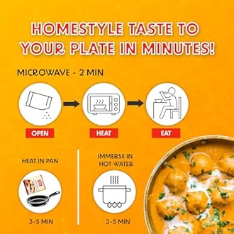 Chokhi Dhani Malai Kofta Ready-to-Eat Meal 300g | Rich Creamy Curry with Soft Koftas | ready to eat meals | Instant Heat & Eat | Microwavable Home Style Curry | Pack of 1