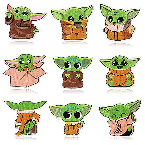 Baby Yoda Embroidery Patch Sew On/Iron On Patch Applique for Clothes Dress Hat Jeans DIY Accessories