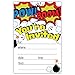 Superhero Birthday Party Invitations (20 Count) With Envelopes