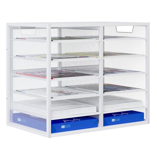 PAG-Mass Mail Sorter for Desk, Countertop Literature Organizer, Student Mailbox